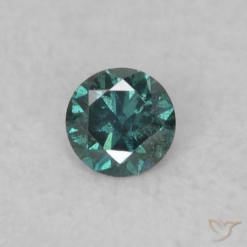 0.04ct 자연스러운 녹색 다이아몬드, 둥근, VS