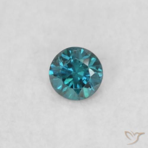 0.02ct 자연스러운 파란색 다이아몬드, 둥근, VS