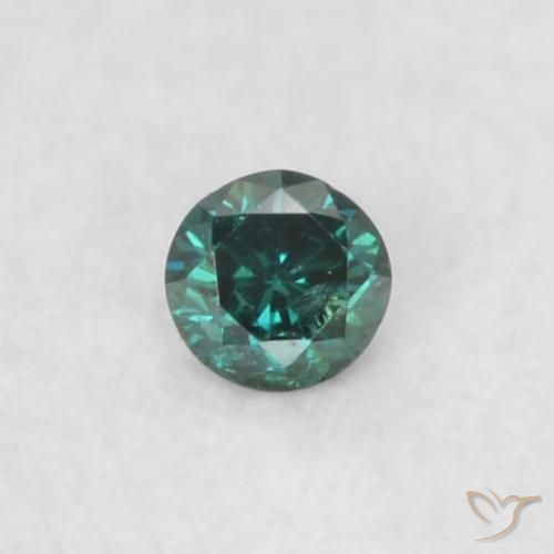 0.03ct 자연스러운 녹색 다이아몬드, 둥근, VS