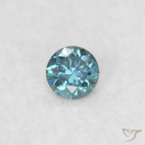 0.02ct 자연스러운 파란색 다이아몬드, 둥근, VS