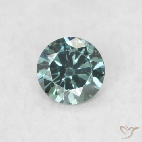 0.03ct 자연스러운 파란색 다이아몬드, 둥근, VS