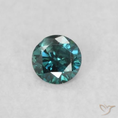 0.04ct 자연스러운 파란색 다이아몬드, 둥근, VVS-VS