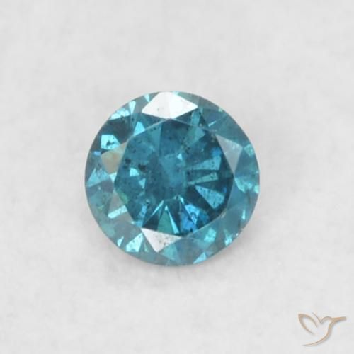 0.05ct 자연스러운 파란색 다이아몬드, 둥근, VS
