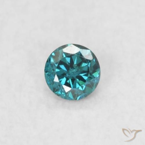 0.02ct 자연스러운 파란색 다이아몬드, 둥근, VS
