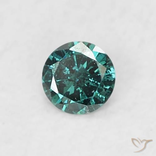 0.03ct 자연스러운 녹색 다이아몬드, 둥근, SI