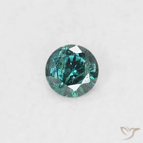 0.02ct 자연스러운 파란색 다이아몬드, 둥근, SI
