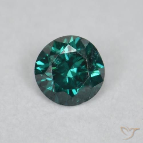 0.04ct 자연스러운 녹색 다이아몬드, 둥근, VVS-VS