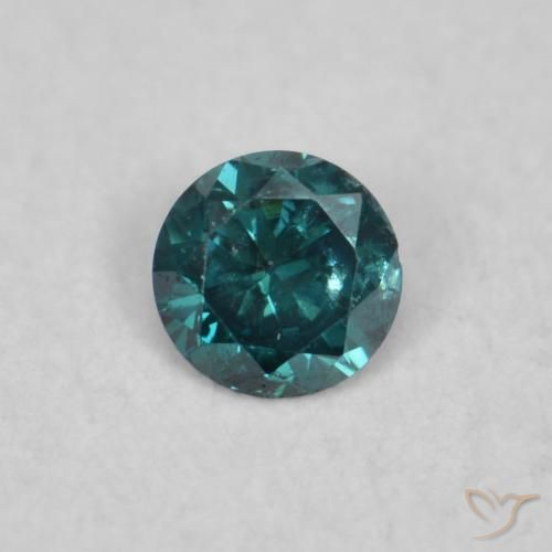 0.04ct 자연스러운 녹색 다이아몬드, 둥근, VVS-VS