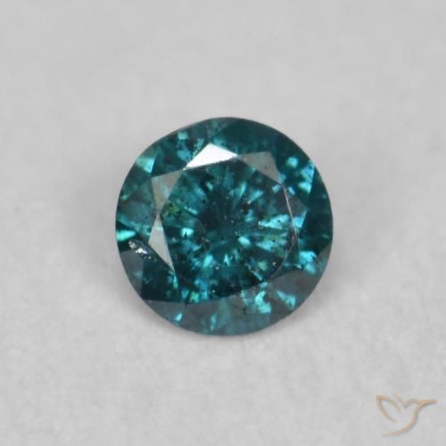 0.04ct 자연스러운 파란색 다이아몬드, 둥근, SI