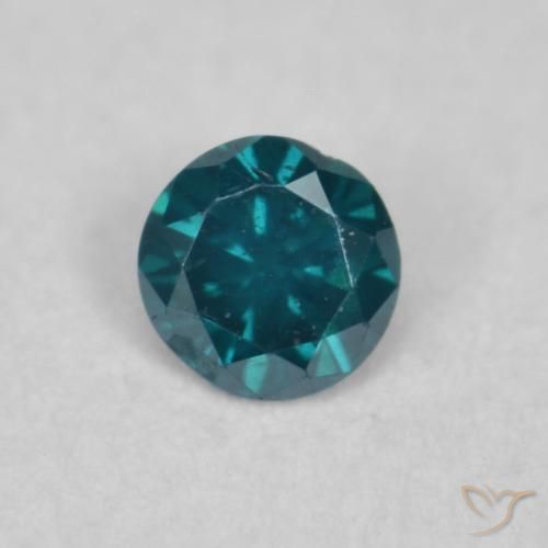 0.05ct 자연스러운 파란색 다이아몬드, 둥근, SI