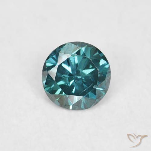 0.04ct 자연스러운 녹색 다이아몬드, 둥근, VVS-VS