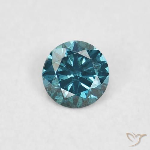 0.04ct 자연스러운 파란색 다이아몬드, 둥근, VVS-VS