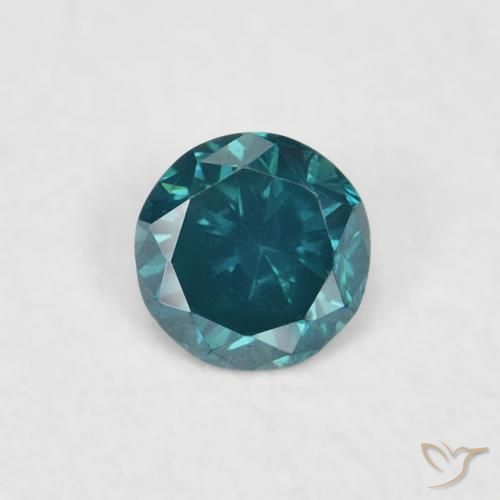 0.05ct 자연스러운 파란색 다이아몬드, 둥근, VVS-VS