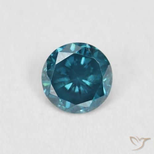 0.03ct 자연스러운 파란색 다이아몬드, 둥근, VVS-VS