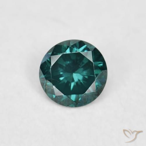 0.04ct 자연스러운 녹색 다이아몬드, 둥근, VVS-VS