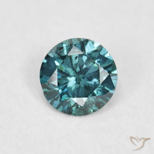 0.05ct 자연스러운 녹색 다이아몬드, 둥근, VVS-VS
