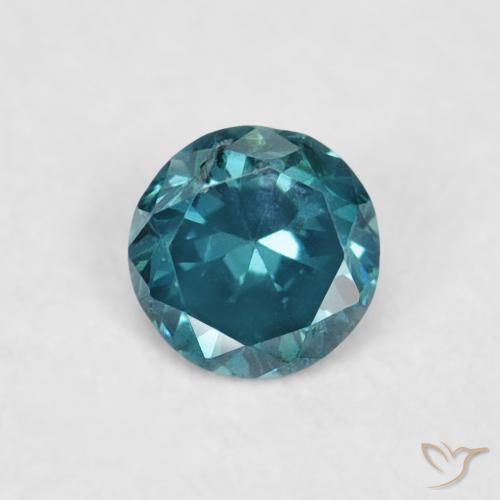 0.05ct 자연스러운 파란색 다이아몬드, 둥근, VVS-VS