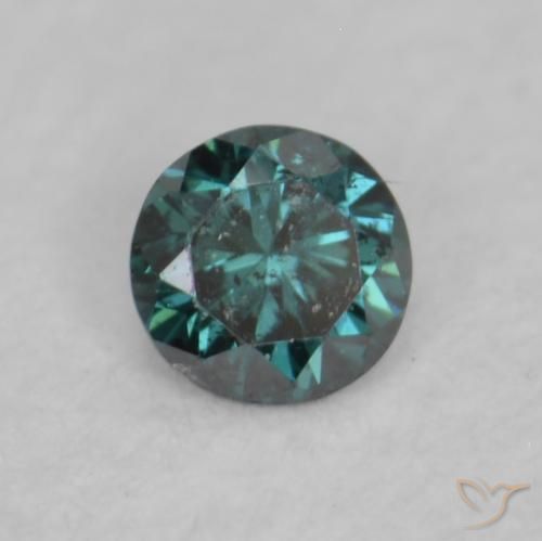 0.03ct 자연스러운 파란색 다이아몬드, 둥근, VVS-VS