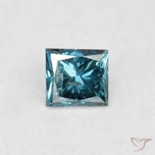 0.06ct 자연스러운 파란색 다이아몬드, 정사각형, VS