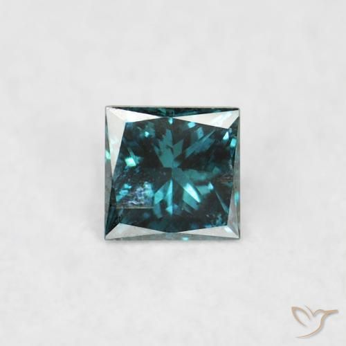 0.05ct 자연스러운 파란색 다이아몬드, 정사각형, VS