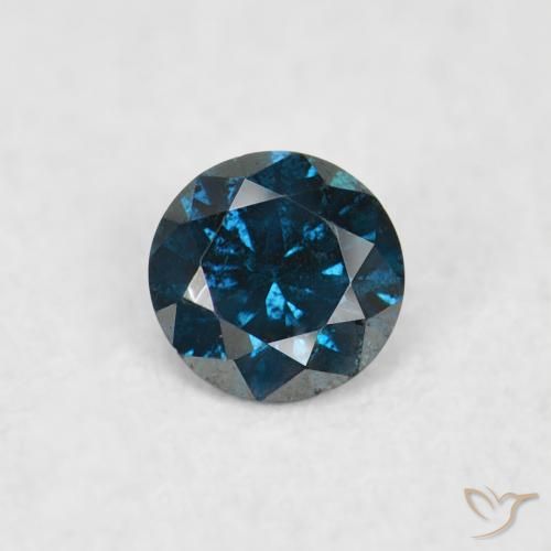 0.06ct 자연스러운 파란색 다이아몬드, 둥근, VS