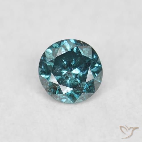 0.05ct 자연스러운 파란색 다이아몬드, 둥근, VS