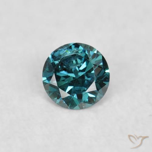 0.03ct 자연스러운 녹색 다이아몬드, 둥근, VS