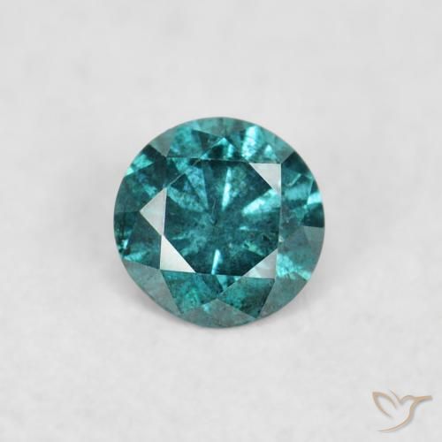 0.06ct 자연스러운 녹색 다이아몬드, 둥근, VS