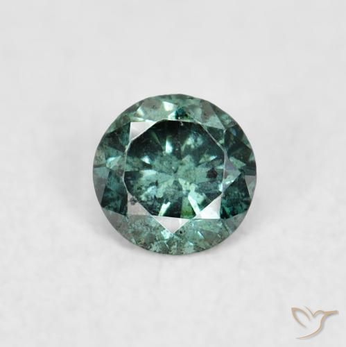 0.06ct 자연스러운 녹색 다이아몬드, 둥근, VS-SI