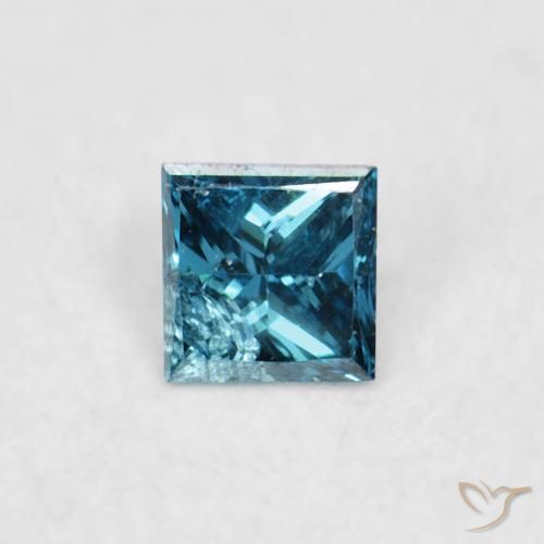 0.05ct 자연스러운 파란색 다이아몬드, 정사각형, VS-SI