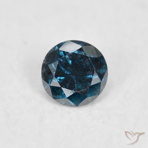 0.05ct 자연스러운 파란색 다이아몬드, 둥근, VS-SI
