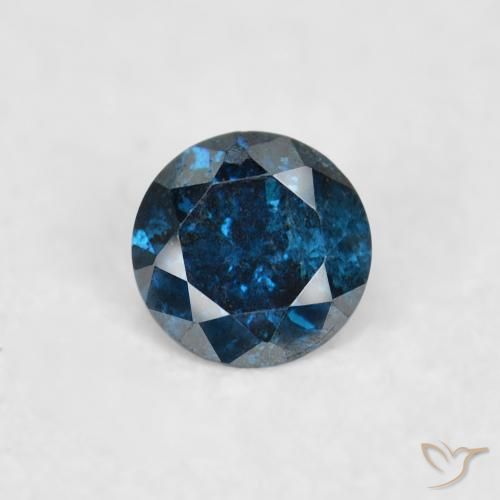 0.06ct 자연스러운 파란색 다이아몬드, 둥근, VS-SI