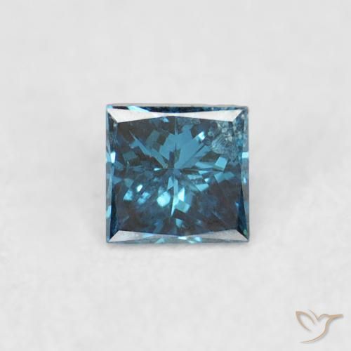 0.05ct 자연스러운 파란색 다이아몬드, 정사각형, VS-SI