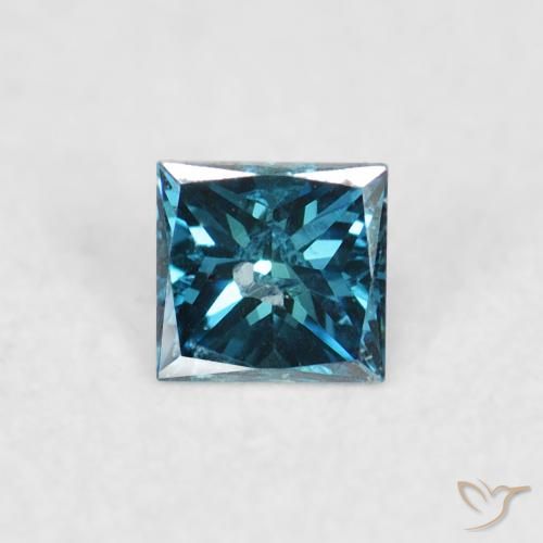 0.06ct 자연스러운 파란색 다이아몬드, 정사각형, VS-SI