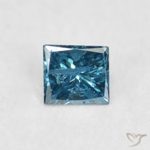0.06ct 자연스러운 파란색 다이아몬드, 정사각형, VS-SI