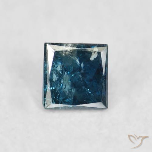 0.07ct 자연스러운 파란색 다이아몬드, 정사각형, VS-SI