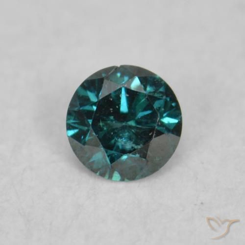0.03ct 자연스러운 녹색 다이아몬드, 둥근, VS-SI