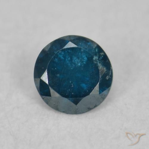 0.04ct 자연스러운 파란색 다이아몬드, 둥근, VS-SI