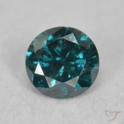 0.07ct 자연스러운 파란색 다이아몬드, 둥근, VS-SI