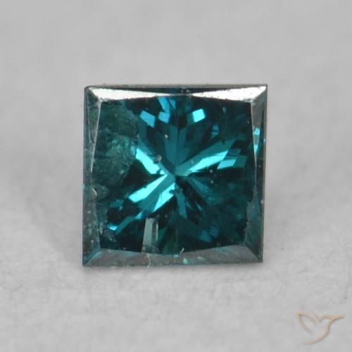 0.06ct 자연스러운 파란색 다이아몬드, 정사각형, VS-SI
