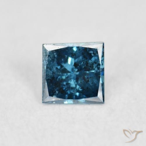 0.06ct 자연스러운 파란색 다이아몬드, 정사각형, VS-SI