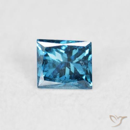 0.05ct 자연스러운 파란색 다이아몬드, 정사각형, VS-SI
