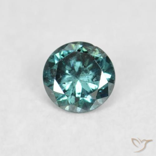 0.05ct 자연스러운 녹색 다이아몬드, 둥근, VS-SI