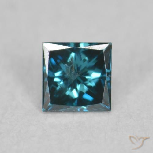 0.07ct 자연스러운 파란색 다이아몬드, 정사각형, VS