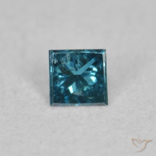 0.02ct 자연스러운 파란색 다이아몬드, 정사각형, VS