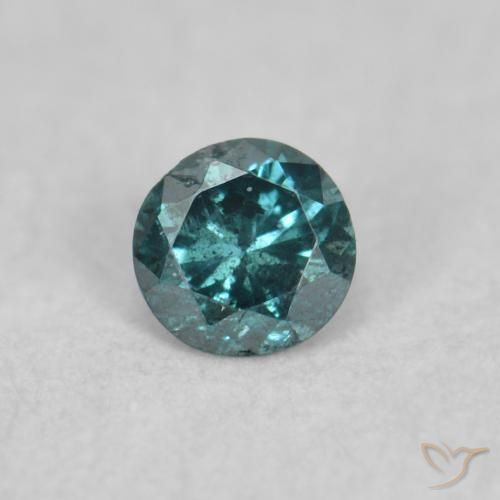0.05ct 자연스러운 파란색 다이아몬드, 둥근, SI