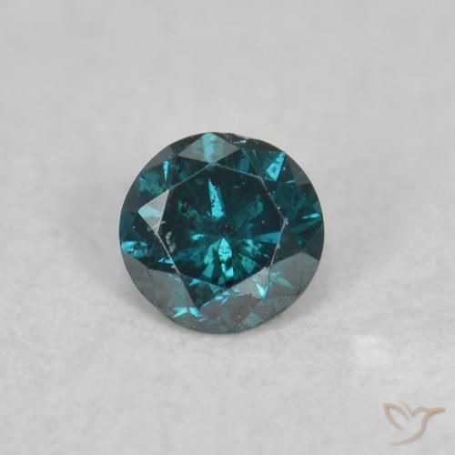 0.06ct 자연스러운 파란색 다이아몬드, 둥근, SI