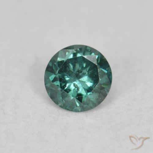 0.05ct 자연스러운 녹색 다이아몬드, 둥근, SI