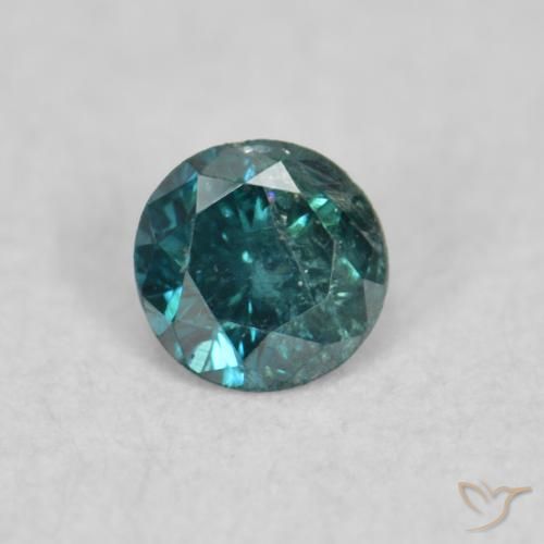 0.05ct 자연스러운 녹색 다이아몬드, 둥근, SI