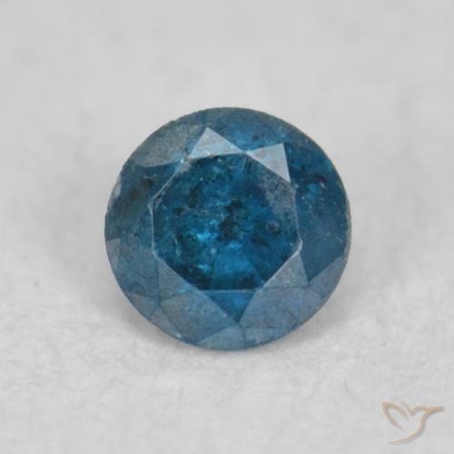 0.04ct 자연스러운 파란색 다이아몬드, 둥근, SI